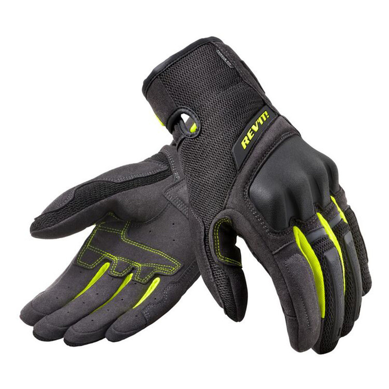 REV'IT! Volcano Ladies Black Neon Yellow Gloves