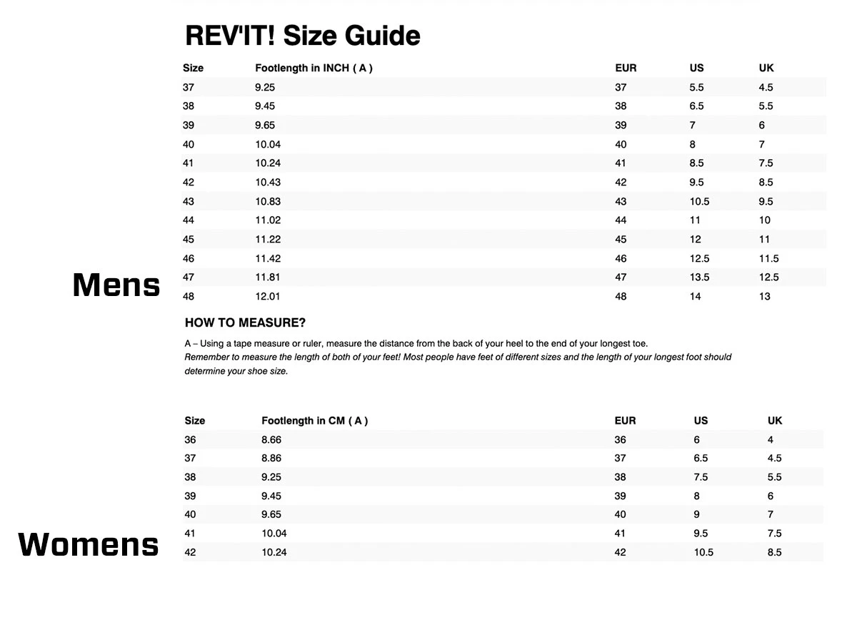 REV'IT! Arrow Black Shoes