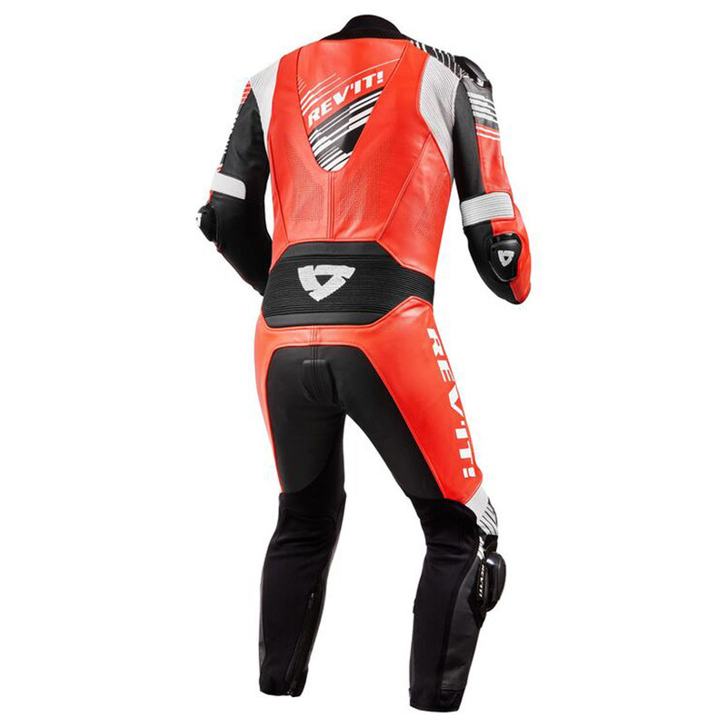 REV'IT! Apex Neon Red White Suit