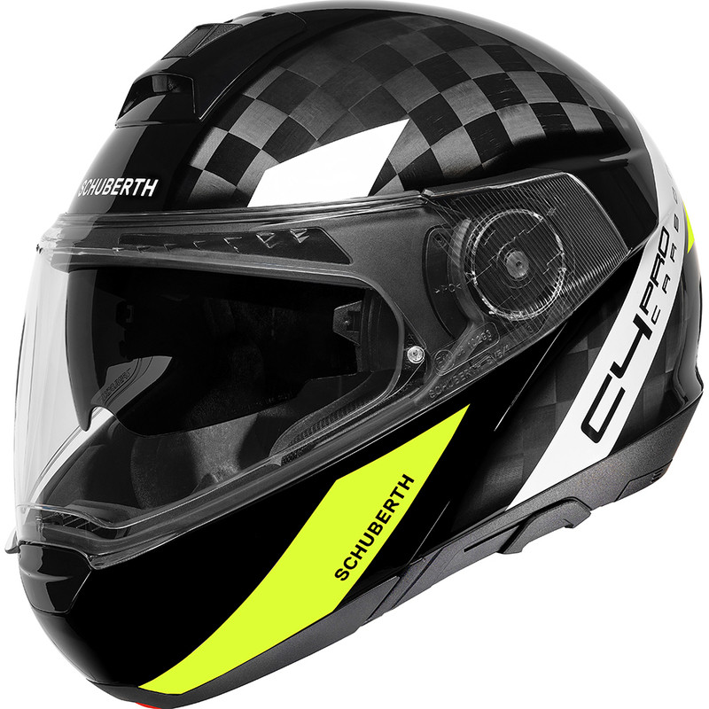 Schuberth C4 Pro Carbon Avio Yellow 3k Helmet