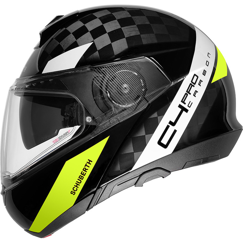 Schuberth C4 Pro Carbon Avio Yellow 3k Helmet