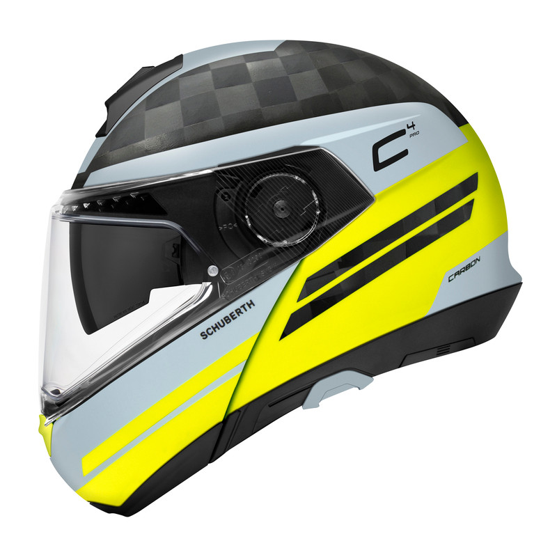 Schuberth C4 Pro Carbon Tempest Yellow Helmet