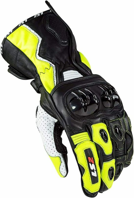 LS2 Swift Racing Black Hi-Vis Yellow Glove