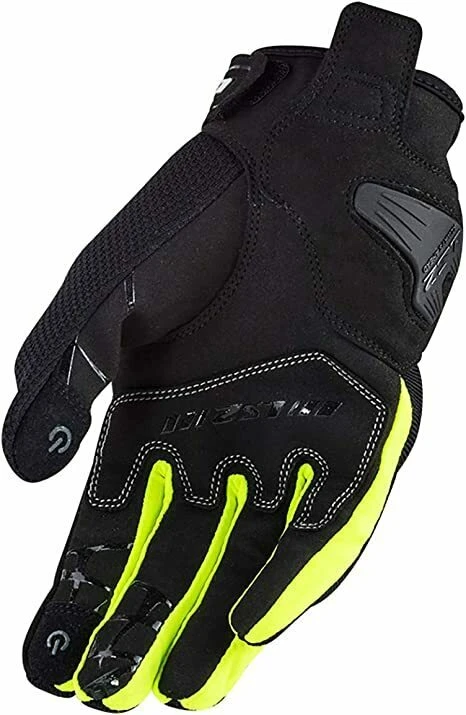 LS2 Dart 2 Touring Black Hi-Vis Yellow Glove