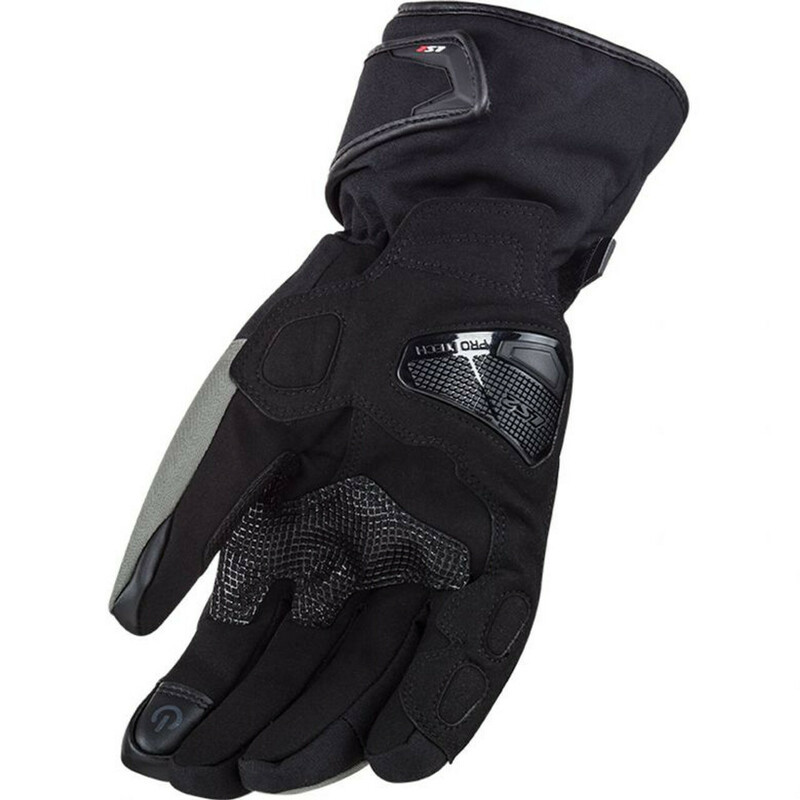 LS2 Snow Touring Black Gray Glove