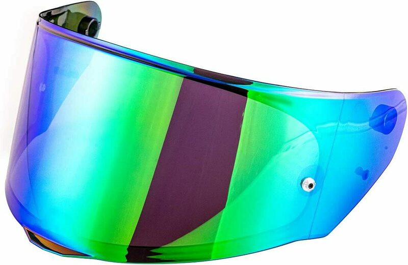 LS2 Assault / Rapid / Rapid II / Stream Pinlock Ready Green Iridium Face Shield