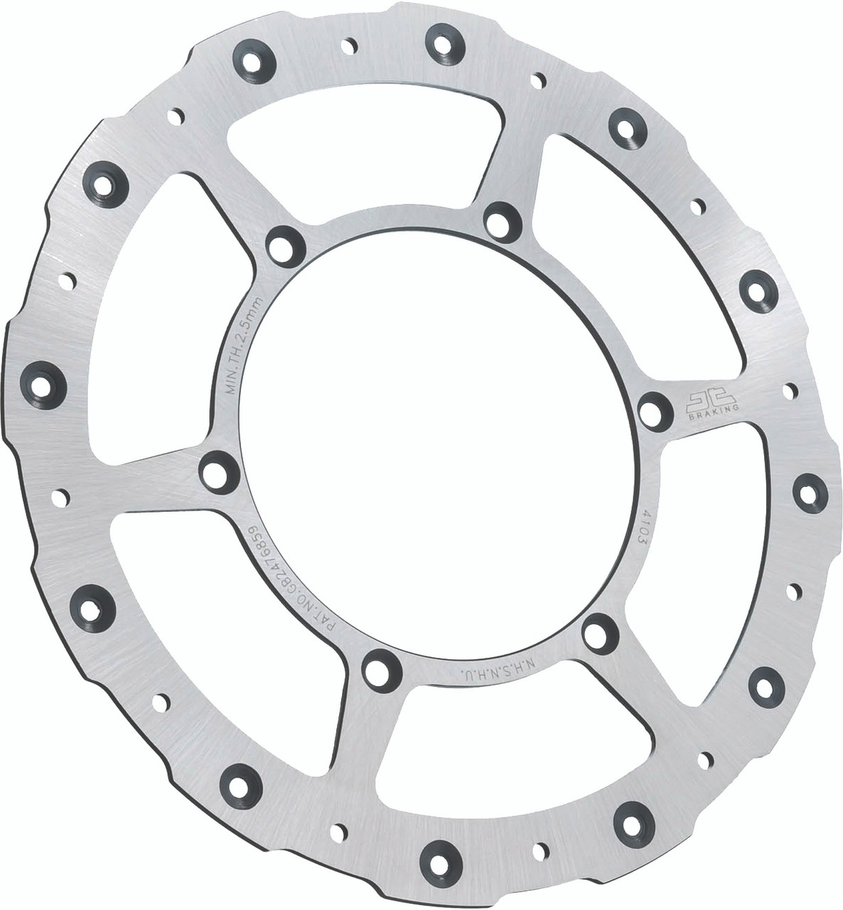 JT Sprockets Front Brake Rotor Ss Self Cleaning Yam - JTD4103SC01
