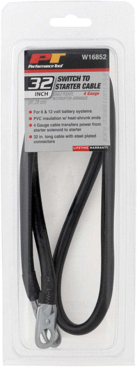 Performance Tool Battery Cable 4 Gauge 32" - W16852