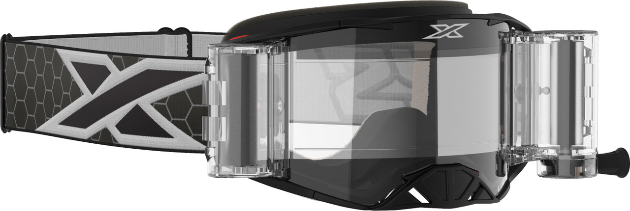 Eks Brand Lucid Goggle Race Pack Black/White Zip Off Clear - 067-11100