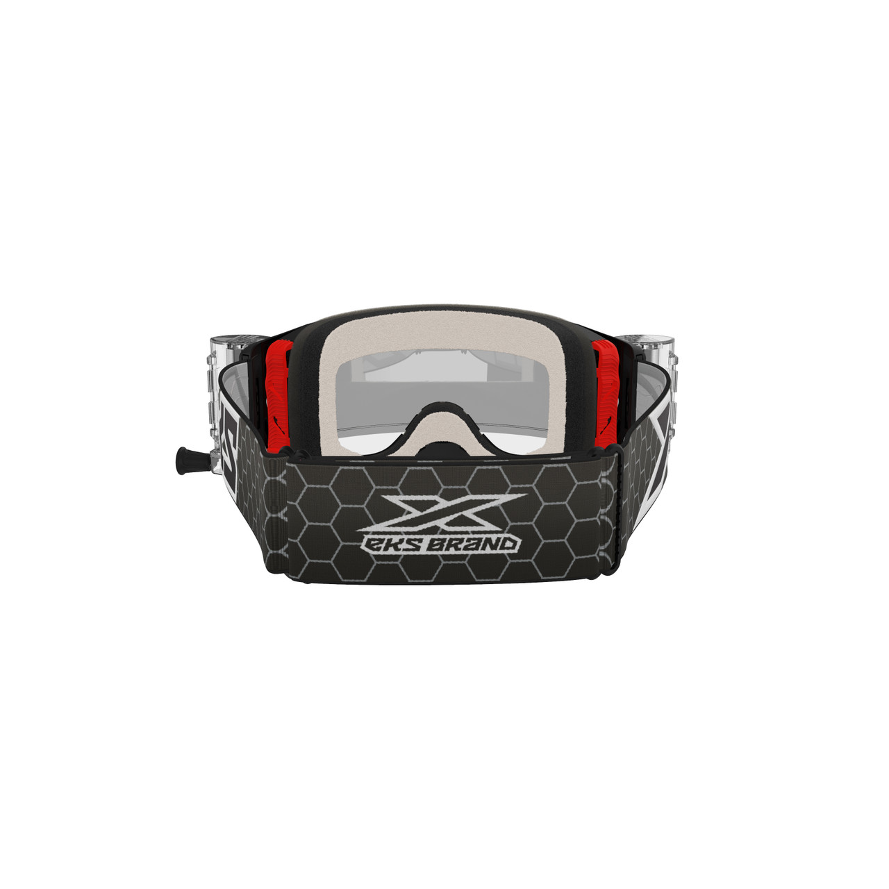 Eks Brand Lucid Goggle Race Pack Black/White Zip Off Clear - 067-11100
