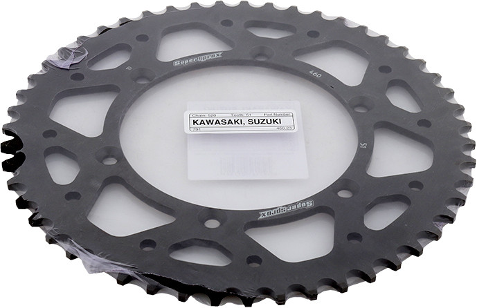 Supersprox Rear Sprocket Steel 51T-520 Blk Kaw - RFE-460-51-BLK