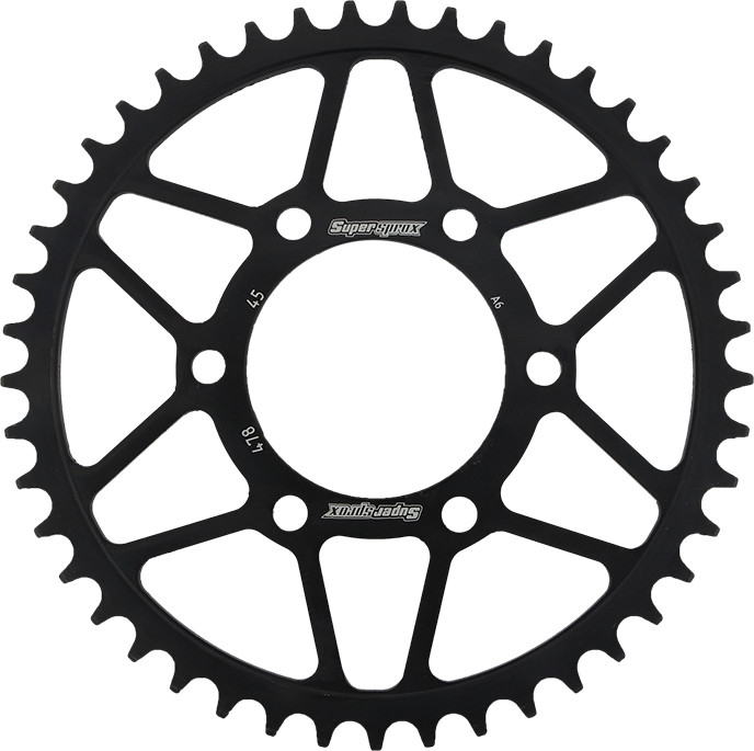 Supersprox Rear Sprocket Steel 45T-520 Blk Kaw - RFE-478-45-BLK