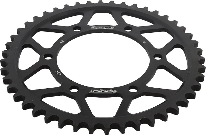 Supersprox Rear Sprocket Steel 46T-530 Blk Yam - RFE-479-46-BLK