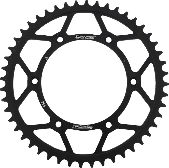 Supersprox Rear Sprocket Steel 48T-520 Blk Suz - RFE-808-48-BLK