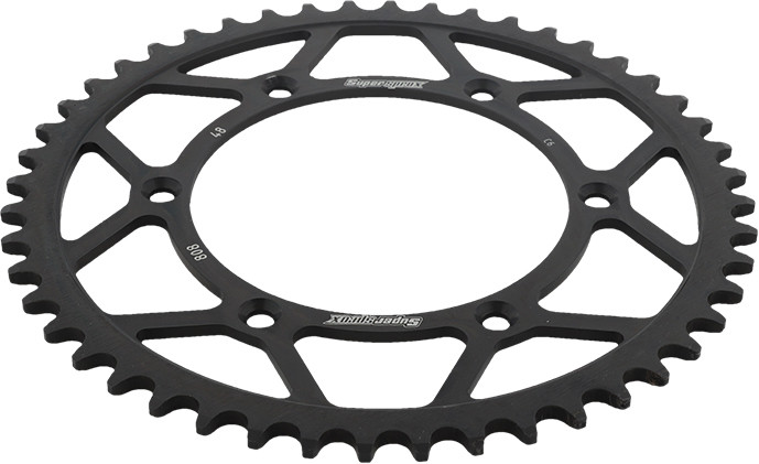 Supersprox Rear Sprocket Steel 48T-520 Blk Suz - RFE-808-48-BLK