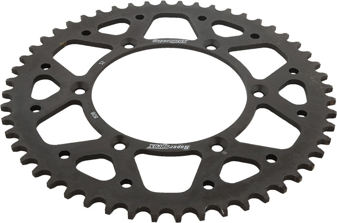 Supersprox Rear Sprocket Steel 52T-520 Blk Kaw/Suz - RFE-808-52-BLK