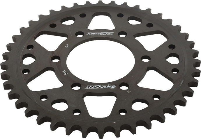 Supersprox Rear Sprocket Steel 42T-530 Blk Suz - RFE-816-42-BLK