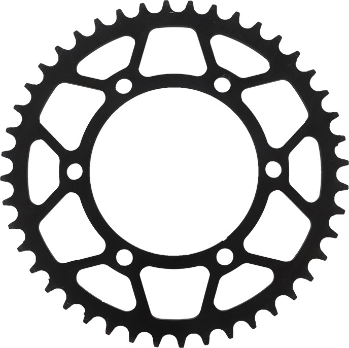 Supersprox Rear Sprocket Steel 44T-520 Blk Hon/Kaw/Yam - RFE-486-44-BLK