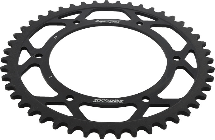 Supersprox Rear Sprocket Steel 47T-520 Blk Apr/Bmw - RFE-5-47-BLK