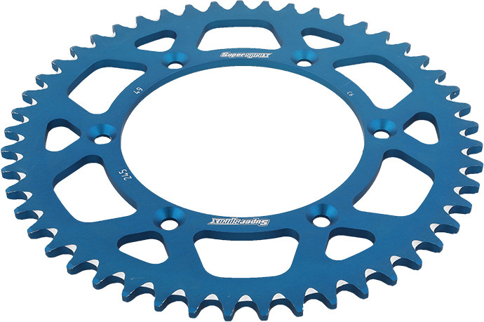 Supersprox Rear Sprocket Aluminum 49T-520 Blu Yam - RAL-245-49-BLU