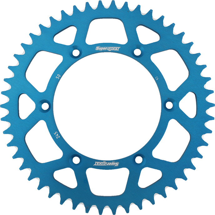 Supersprox Rear Sprocket Aluminum 50T-520 Blu Yam - RAL-245-50-BLU