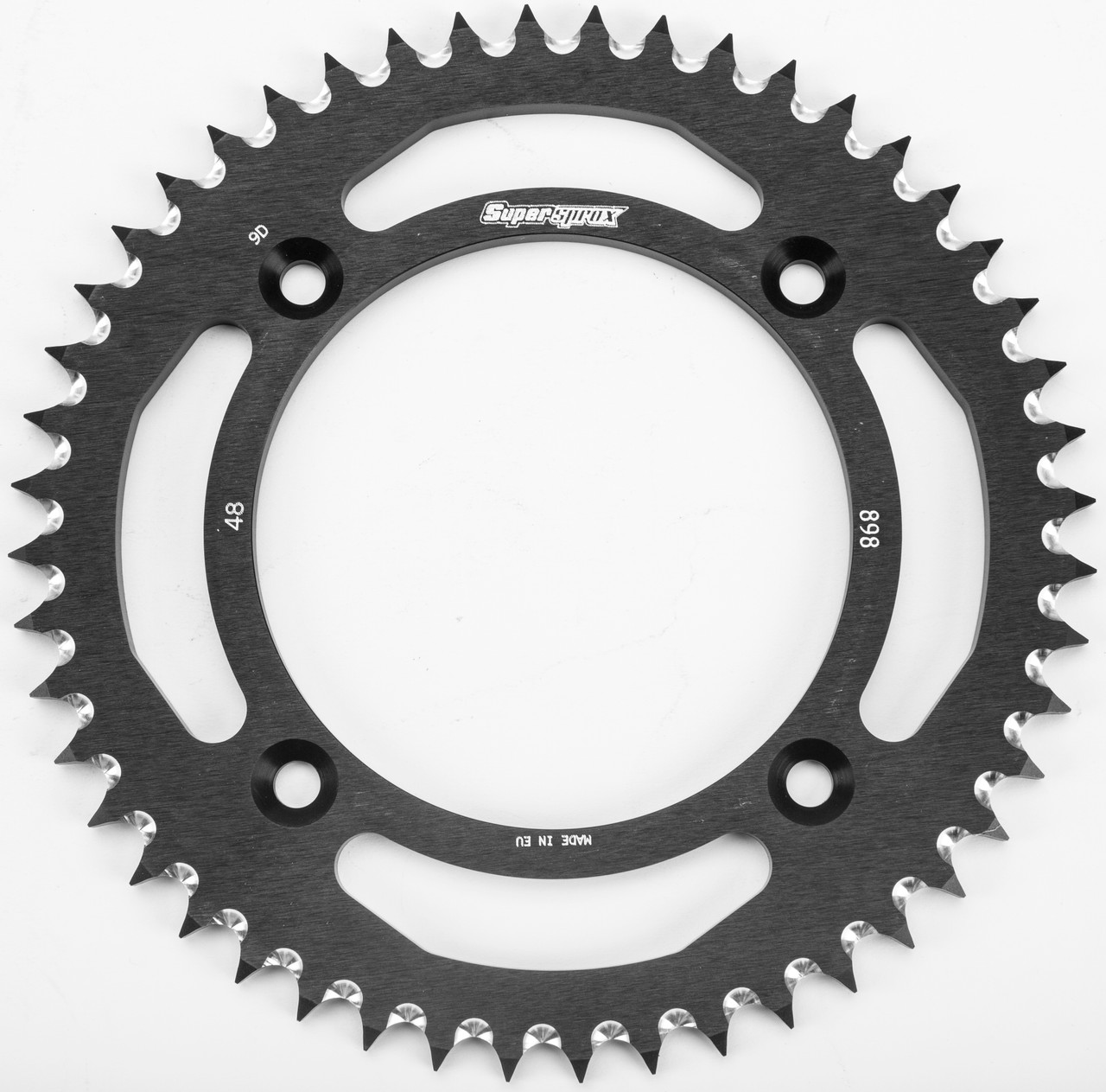Supersprox Rear Sprocket Aluminum 48T-428 Blk Husq/Ktm - RAL-898-48-BLK