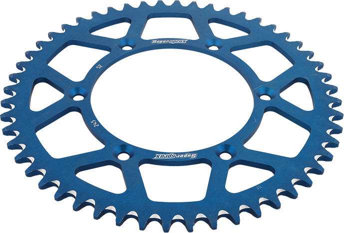Supersprox Rear Sprocket Aluminum 52T-520 Blu Yam - RAL-245-52-BLU
