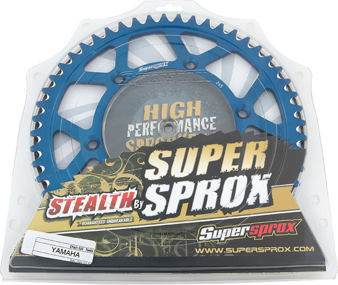 Supersprox Rear Sprocket Aluminum 52T-520 Blu Yam - RAL-245-52-BLU