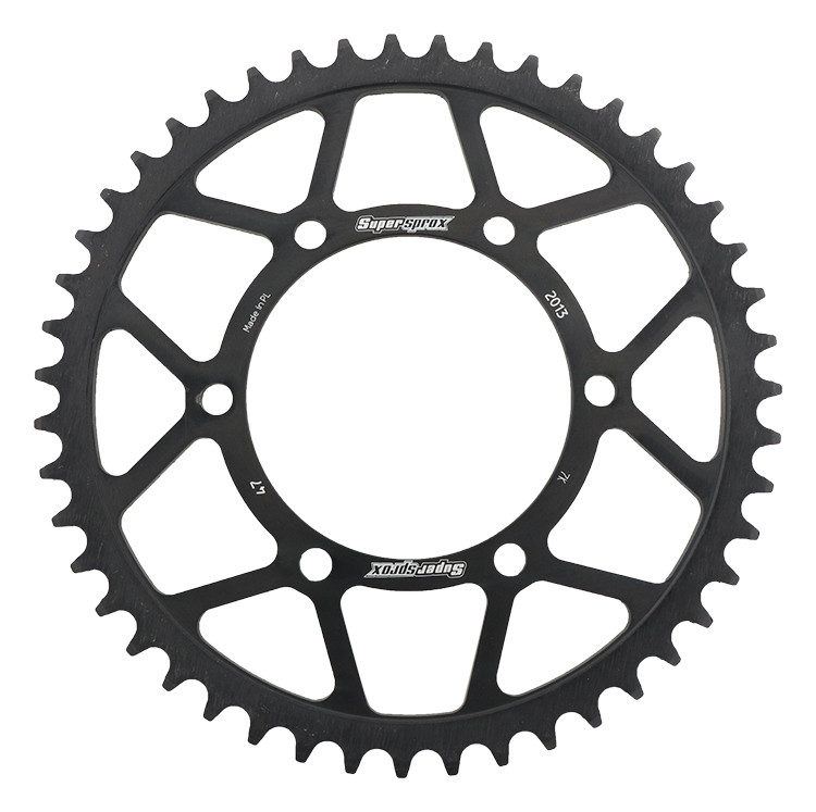 Supersprox Rear Sprocket Steel 47T-520 Blk Tri - RFE-2013-47-BLK
