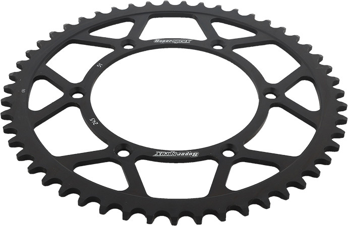 Supersprox Rear Sprocket Steel 51T-520 Blk Yam - RFE-245-51-BLK