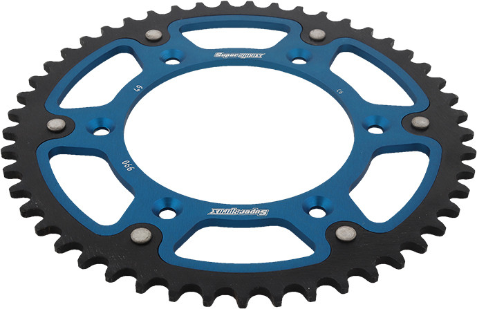 Supersprox Rear Stealth Sprocket Alu/Stl 49T-520 Blu Husq/Ktm - RST-990-49-BLU