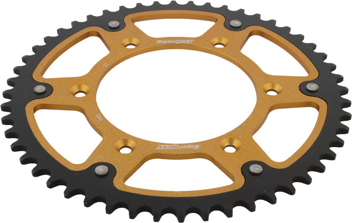 Supersprox Rear Stealth Sprocket Alu/Stl 52T-520 Gld Hus/Husq/Ktm - RST-990-52-GLD