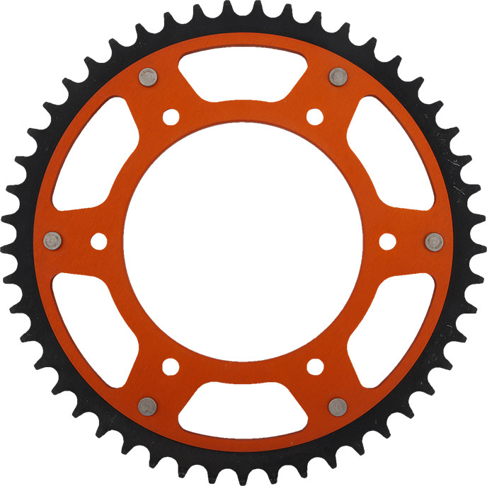 Supersprox Rear Stealth Sprocket Alu/Stl 49T-520 Org Husq/Ktm - RST-990-49-ORG