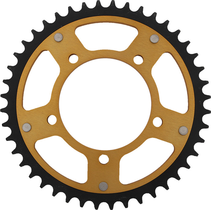 Supersprox Rear Stealth Sprocket Alu/Stl 44T-525 Gld Apr - RST-702-44-GLD