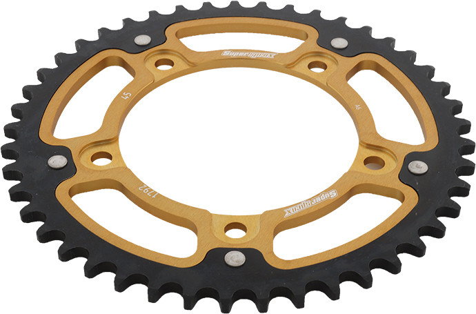 Supersprox Rear Stealth Sprocket Alu/Stl 45T-525 Gld Suz/Tri - RST-1792-45-GLD