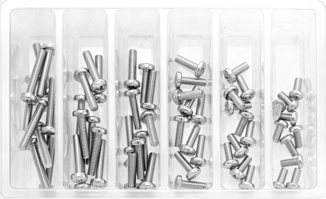 Bolt M5 Pan Head Phillips Assortment 120 Piece Kit - SV-M5PAN