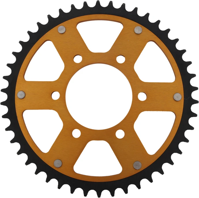 Supersprox Rear Stealth Sprocket Alu/Stl 46T-520 Gld Kaw - RST-478-46-GLD