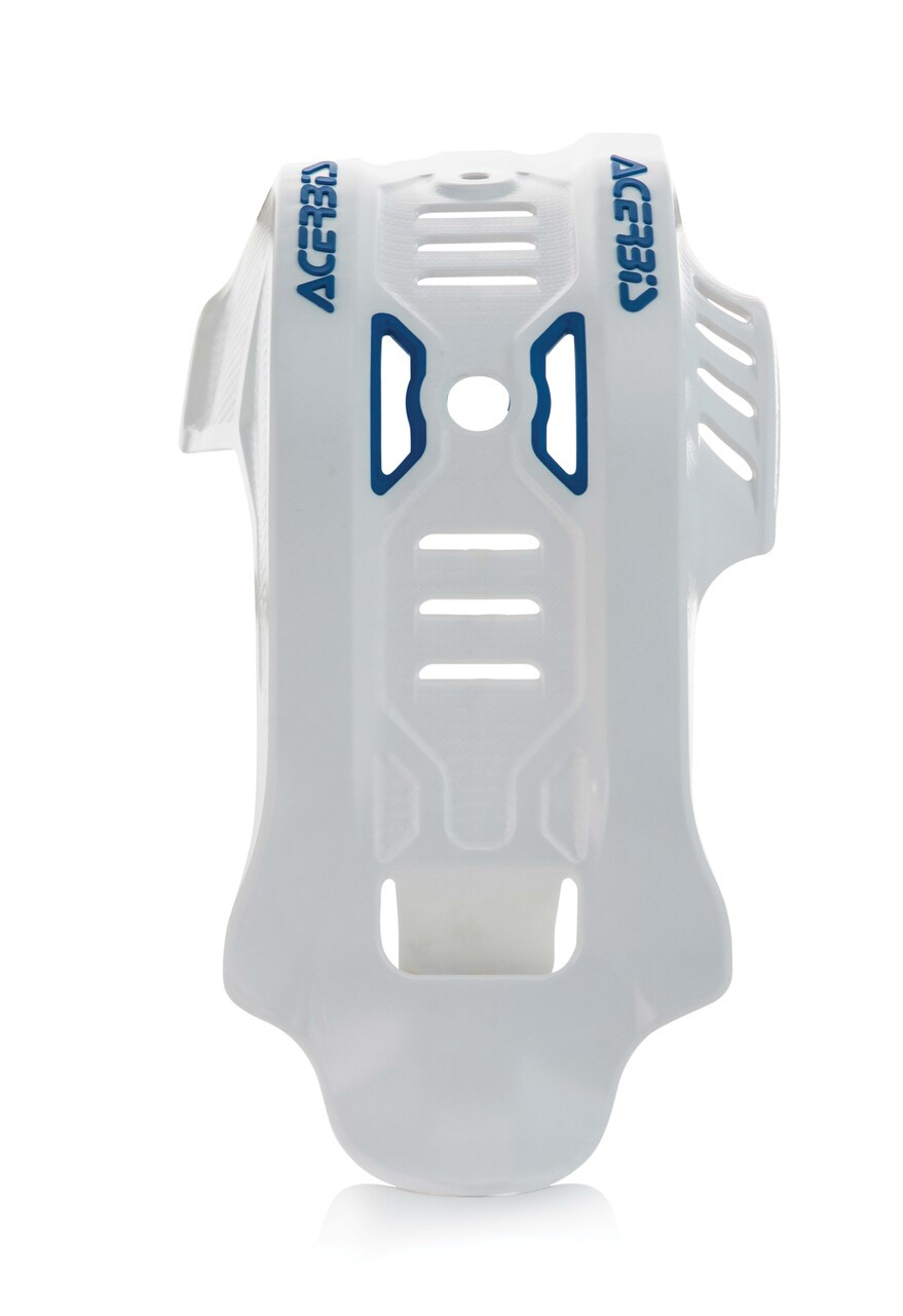 Acerbis Skid Plate W/Linkage Guard White/Blue 2791661029 Speed Addicts