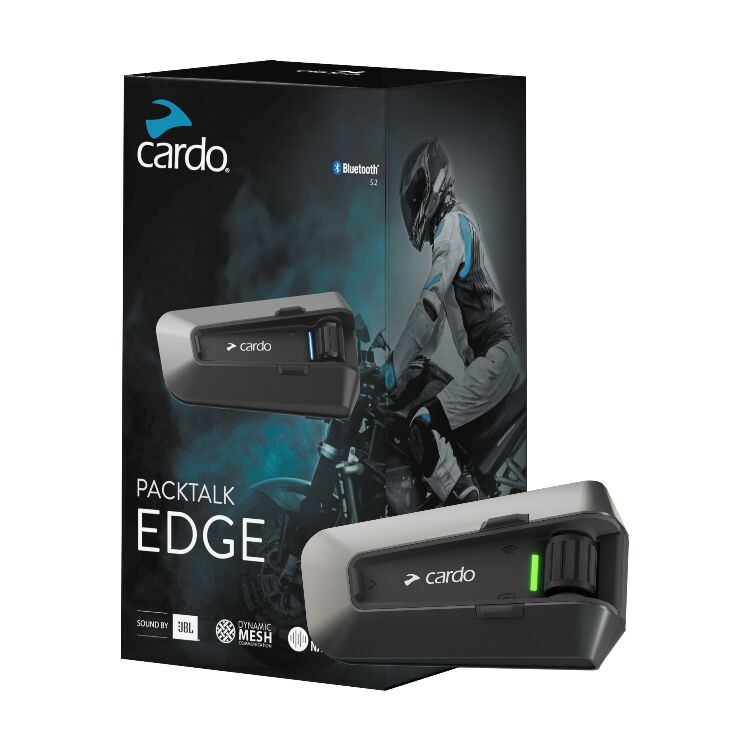 アクセサリー Cardo PACKTALK EDGE Cardo Packtalk Edge Bluetooth Headset Single - Speed Addicts