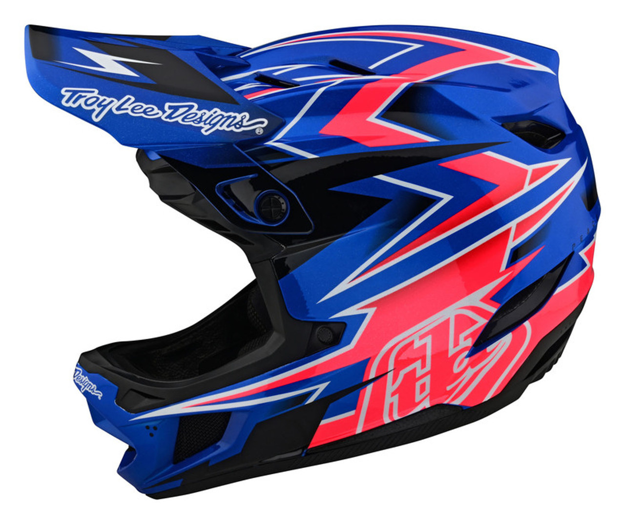 Troy Lee Designs D4 Composite Volt Blue Helmet - Speed Addicts