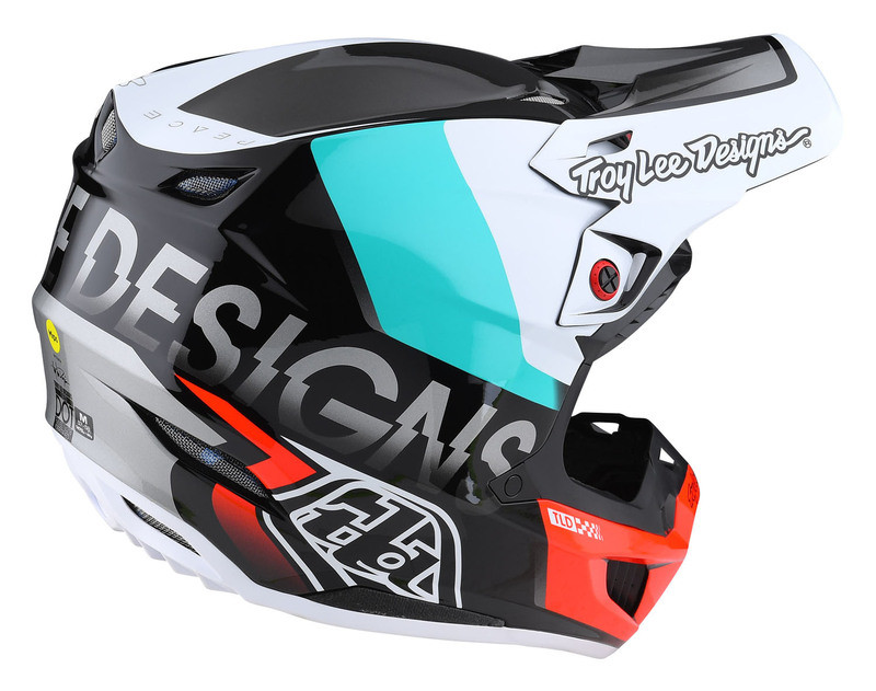 Troy Lee Designs Se5 Composite Qualifier Red Black Helmet