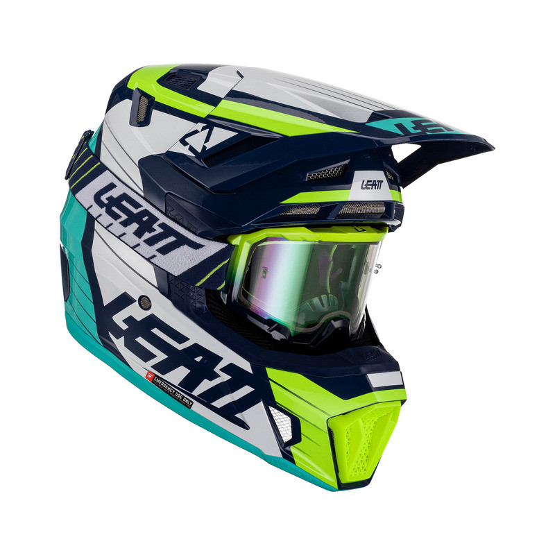 Leatt Moto 7.5 V23 Blue Helmet Kit