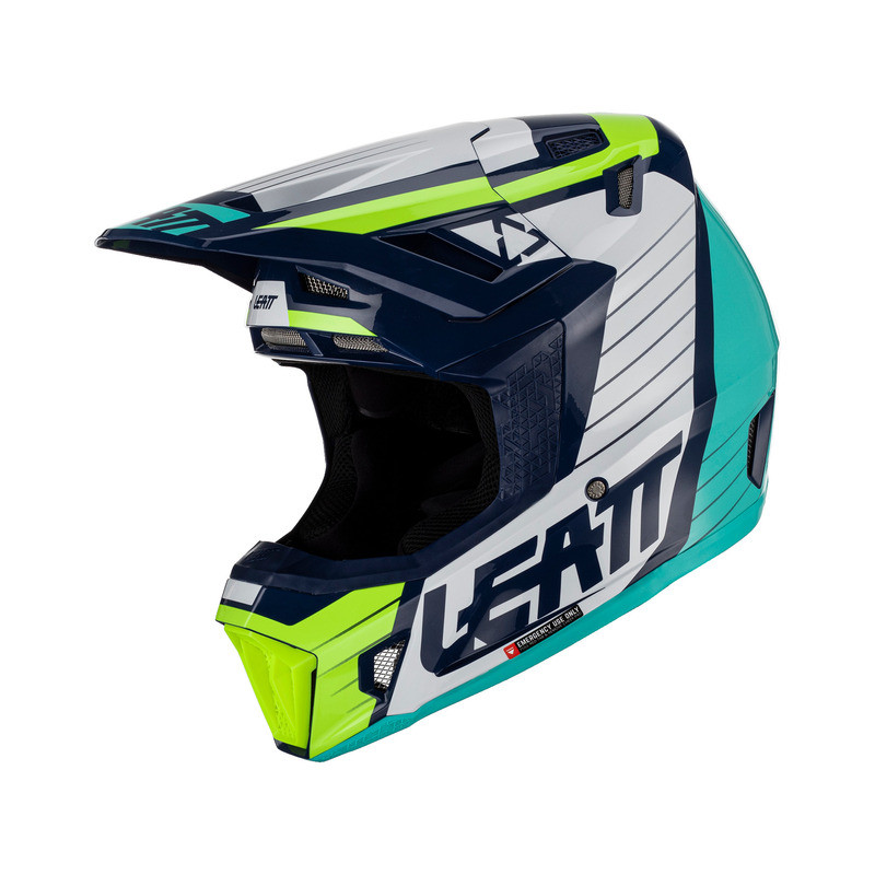 Leatt Moto 7.5 V23 Blue Helmet Kit