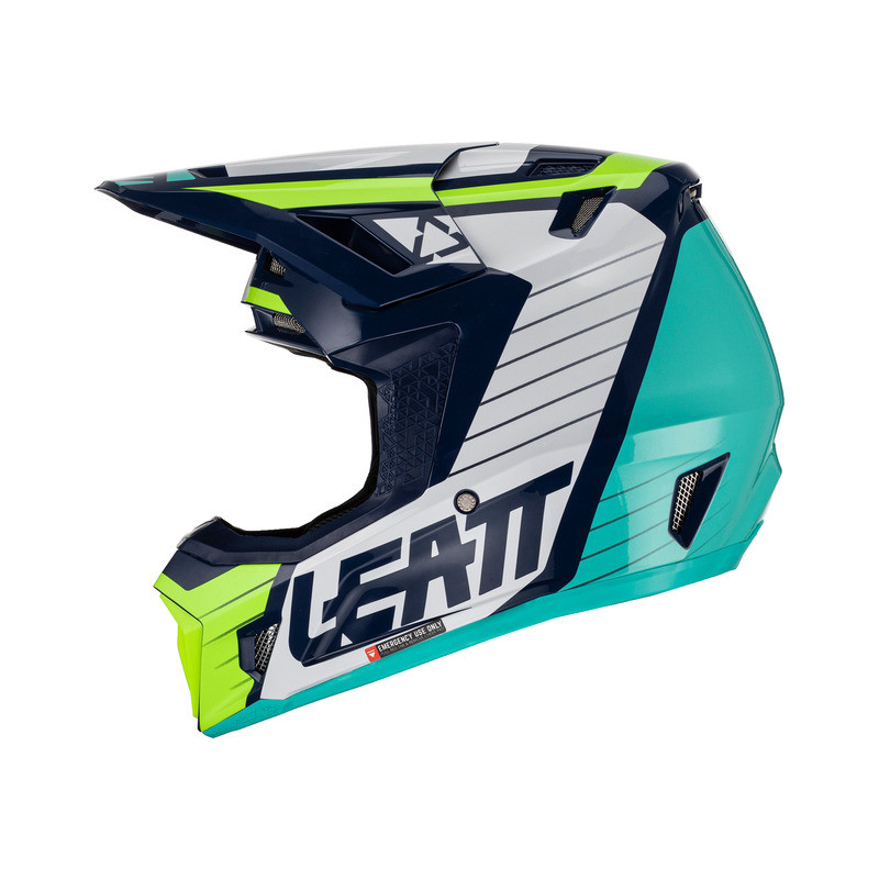 Leatt Moto 7.5 V23 Blue Helmet Kit