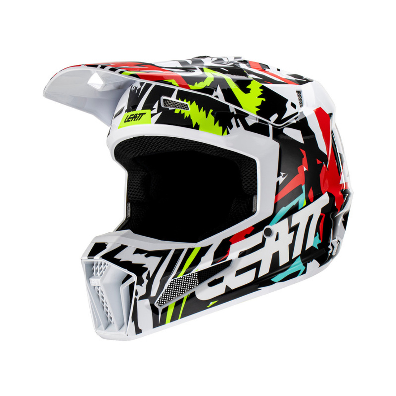 Leatt Moto 3.5 Jr V23 Zebra Helmet