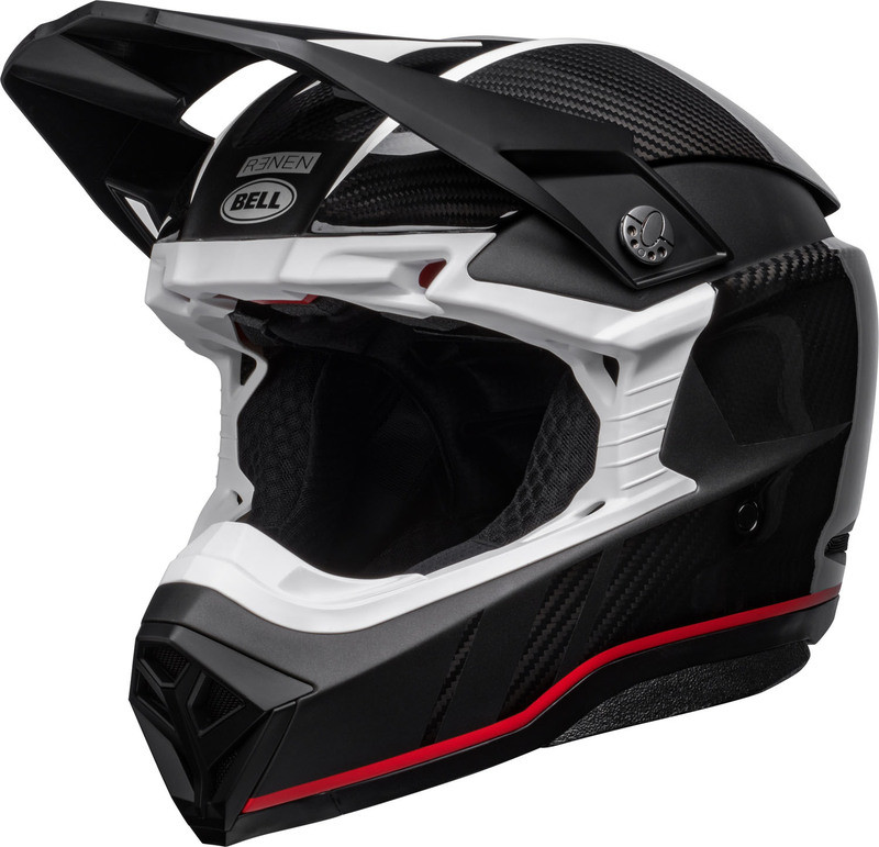 Bell Moto-10 Spherical Renen Krone Black White Helmet - Speed Addicts