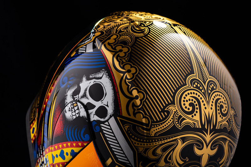 Icon Airform Helmet Suicide King Gold