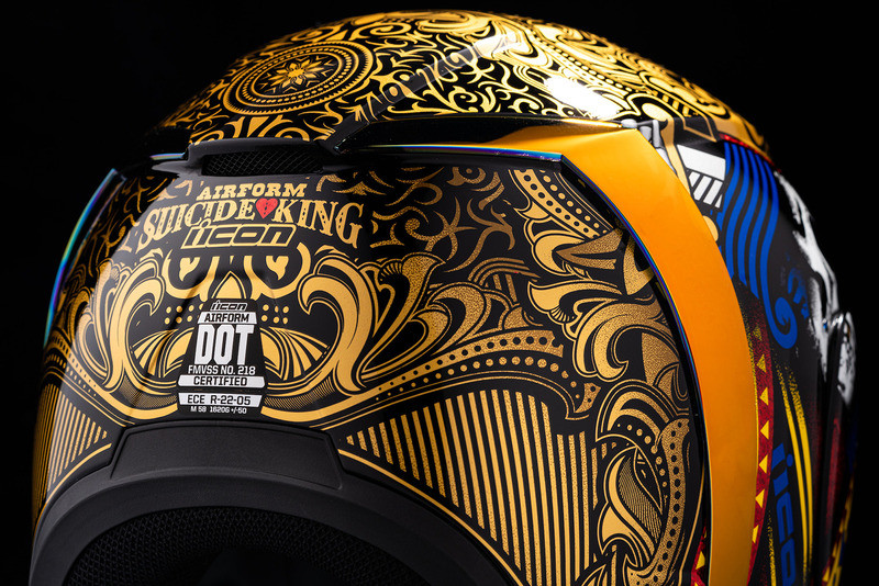 Icon Airform Helmet Suicide King Gold