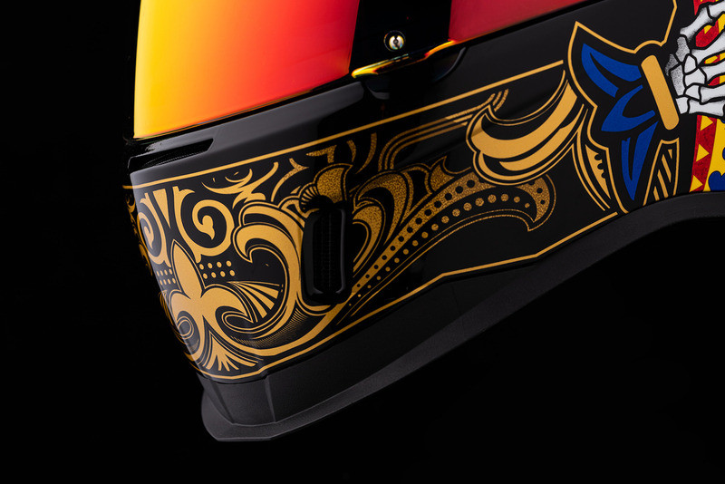Icon Airform Helmet Suicide King Gold