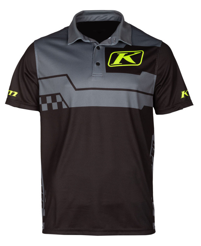 Klim Launch Castlerock Gray Black Polo